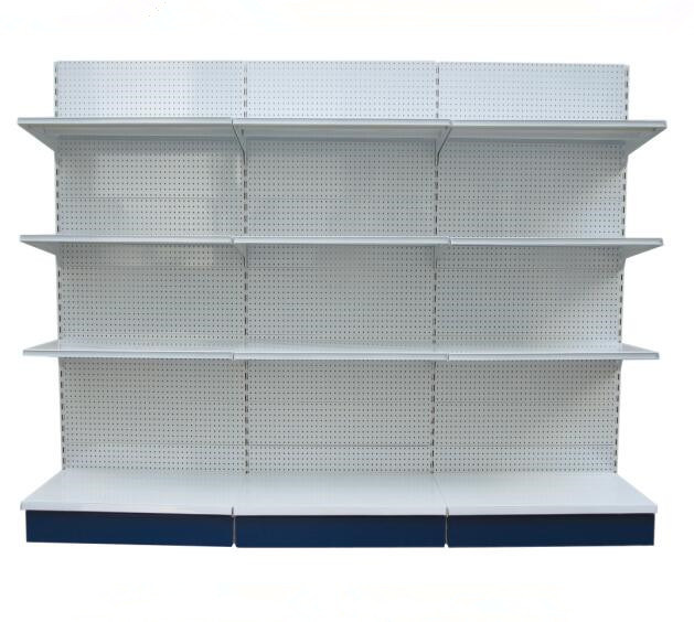 Heavy Duty Gondola Advertising Display Shelf Supermarket Bread Display Shelf