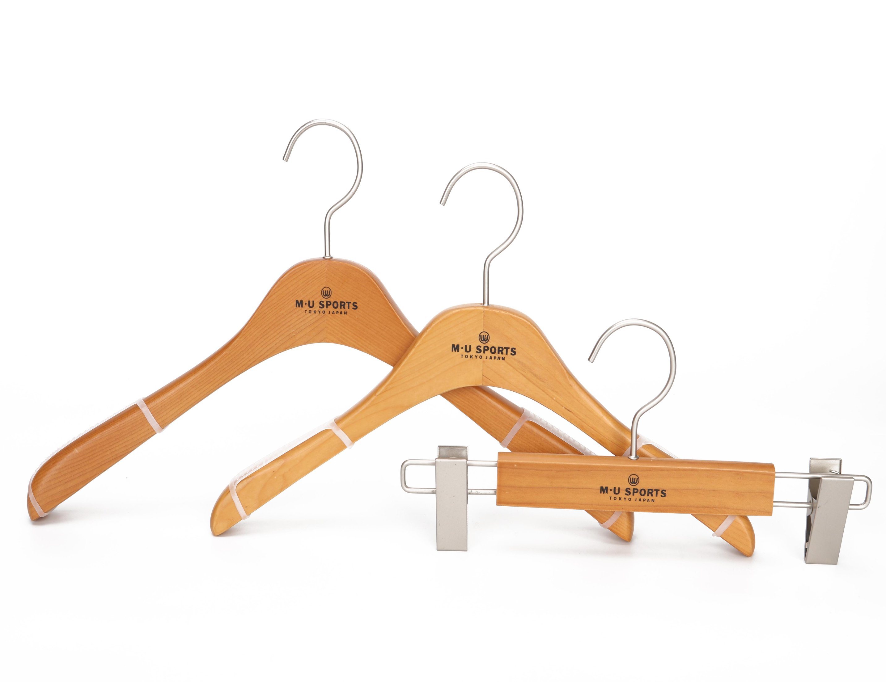 High-Grade Custom Luxury Gold Wooden Hangers for Clothes/Suit/Pant