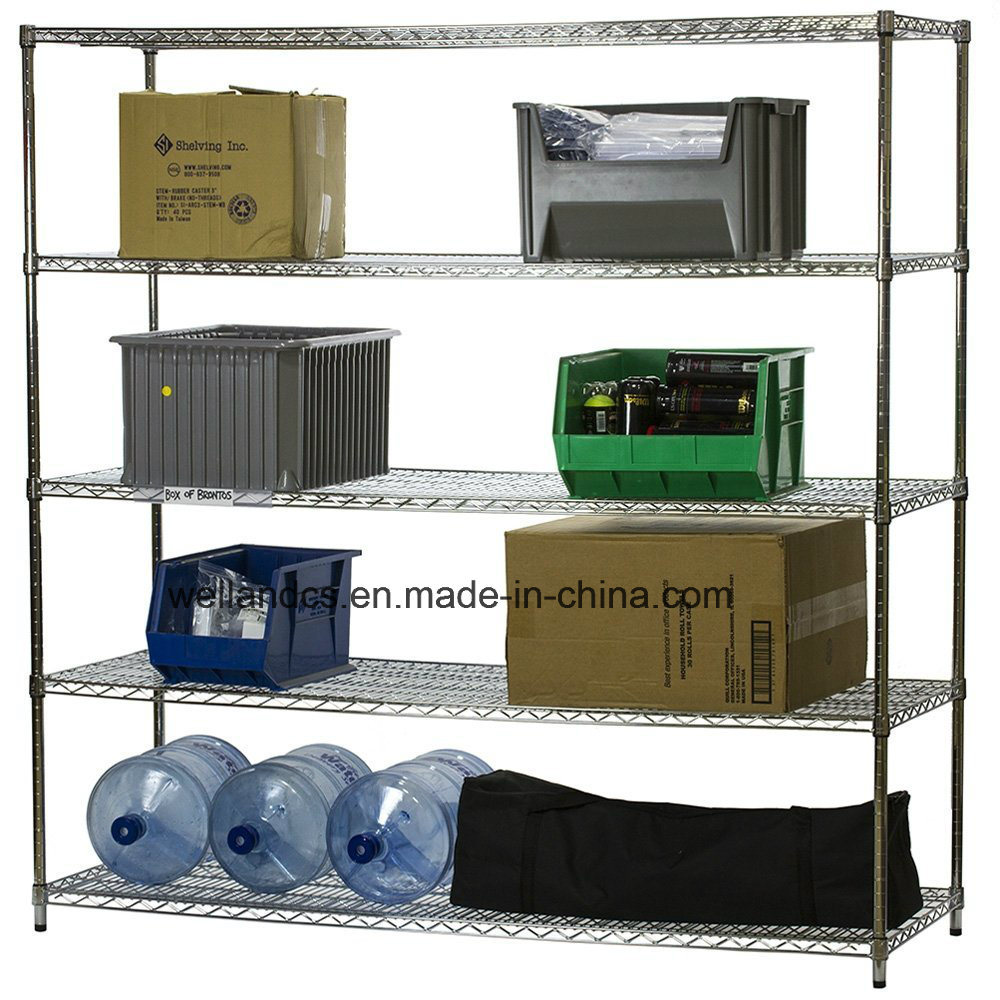 NSF Heavy Duty Chrome Steel Warehouse Storage Stacking Rack