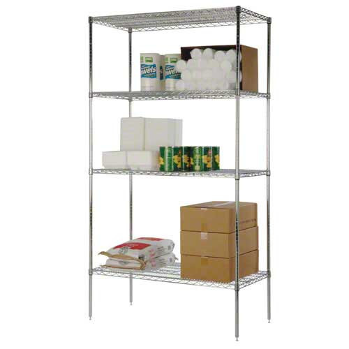 Metal Chrome Restaurant Kitchen Wire Storage Shelving with NSF Aprpoval