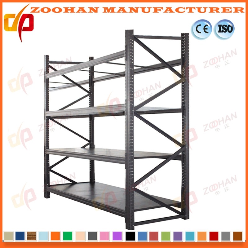 Grey Middle Duty Metal Shelving Warehouse Storage Rack (Zhr126)