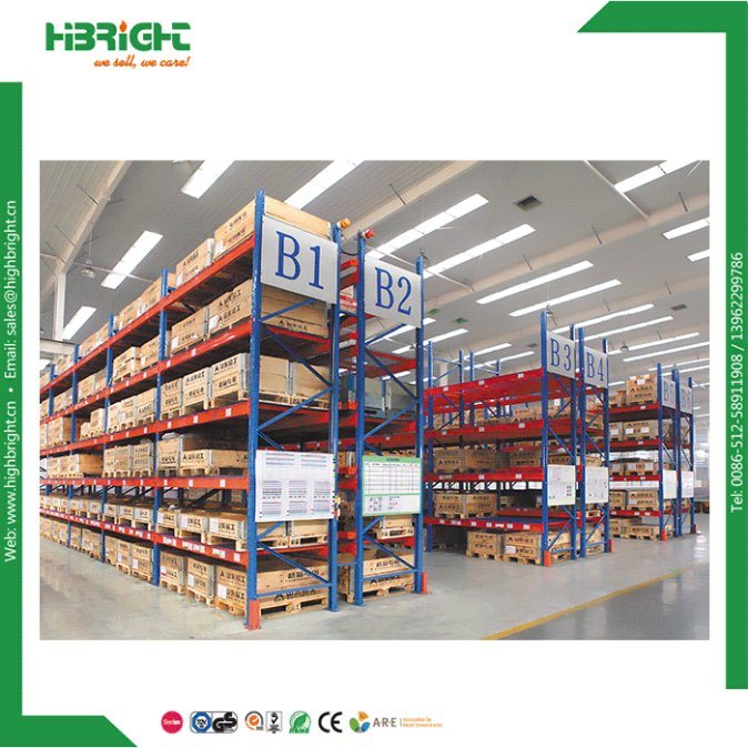 Highbright Heavy Duty Steel Stackable Pallet Shelving Teardrop Storage Selective Pallet Rack for Warehouse