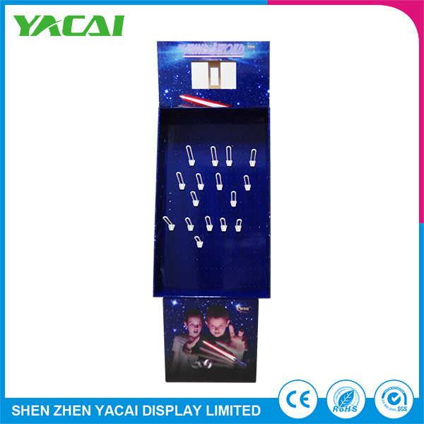 Indoor Stand Paper Cardboard Retail Floor Display Rack