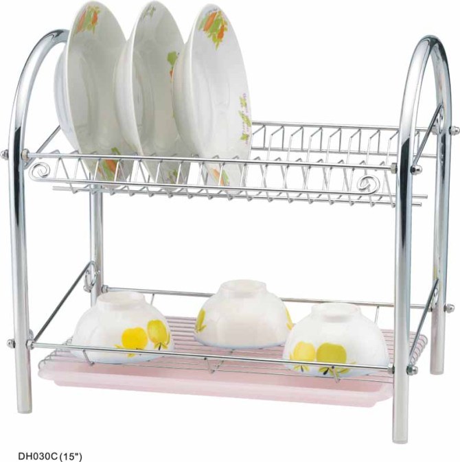 Home Kitchen Countertop 2 Tier Dish Draining Rack