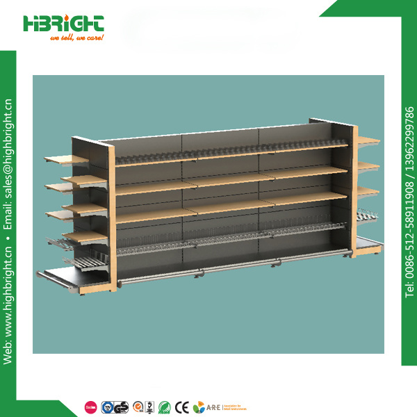 Single Sided Wall Unit Supermarket Shelving (HBE-SR)