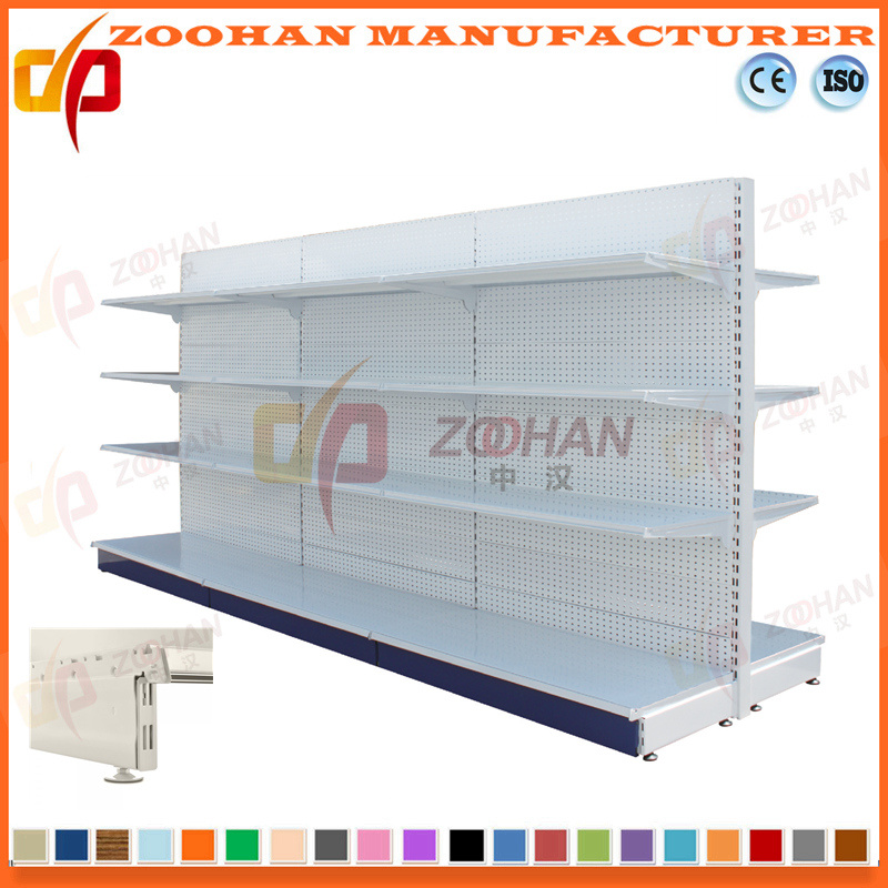 4 Layer Customized Supermarket Perforated Retail Display Shelves (Zhs529)