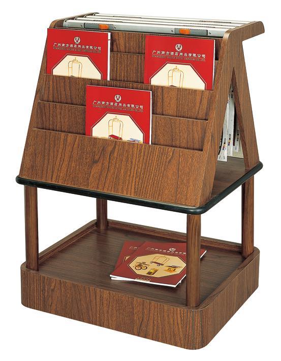 Wooden Imformation Rack for Magazine Display (J-37)