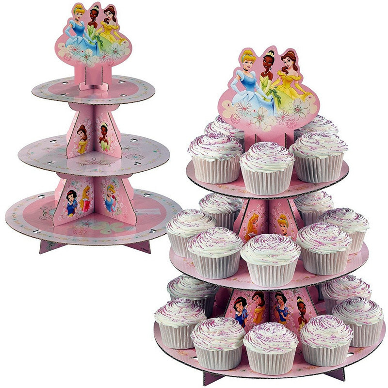 Cartoon Printing Paper Cardboard Cupcake Display Stand Box for Children