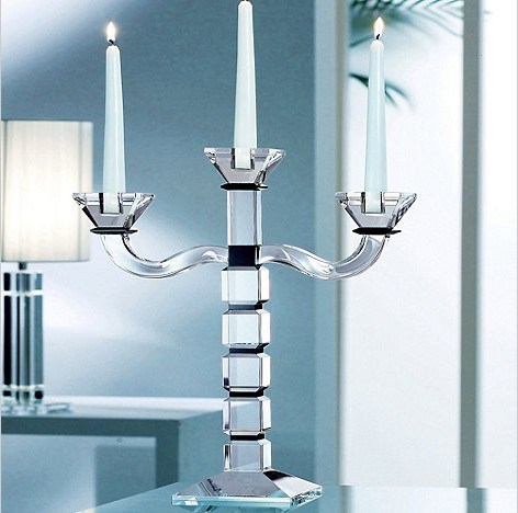 Black 'deco' Three Arm Candelabra for Home Accessories