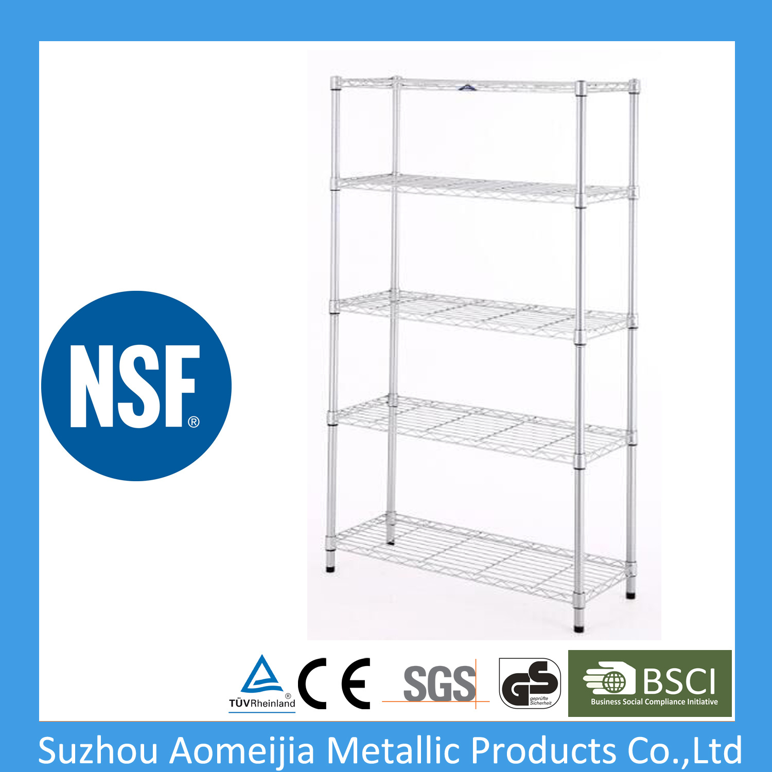 Metal Wire Display Exhibition Storage Shelving for Denmark Shelf