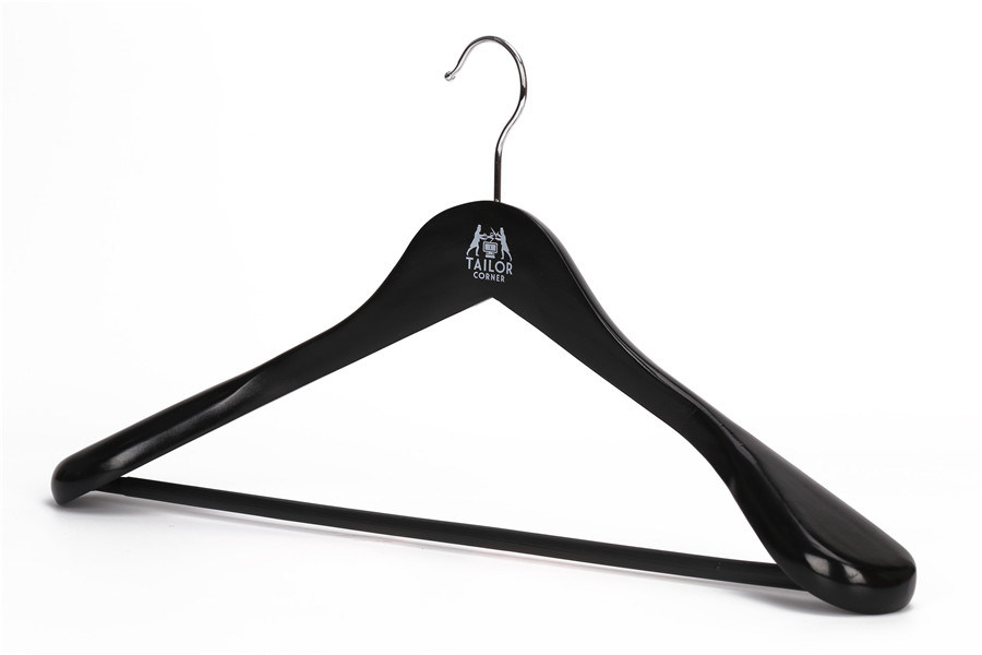 Advanced Balck Color Wooden Clothes Hanger