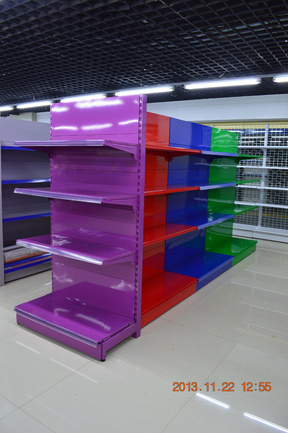 High Precision Display Supermarket Gondola Shelf