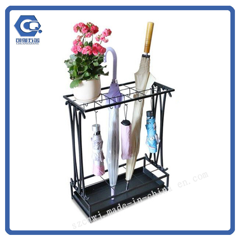 Custom Design Metal Wire Flooring Umbrella Display Shelf for Factory