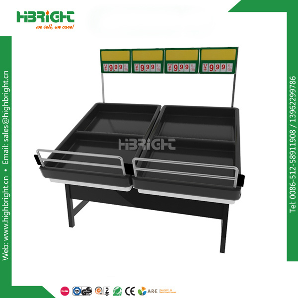 Supermarket Metal Fruit and Vegetable Display Rack