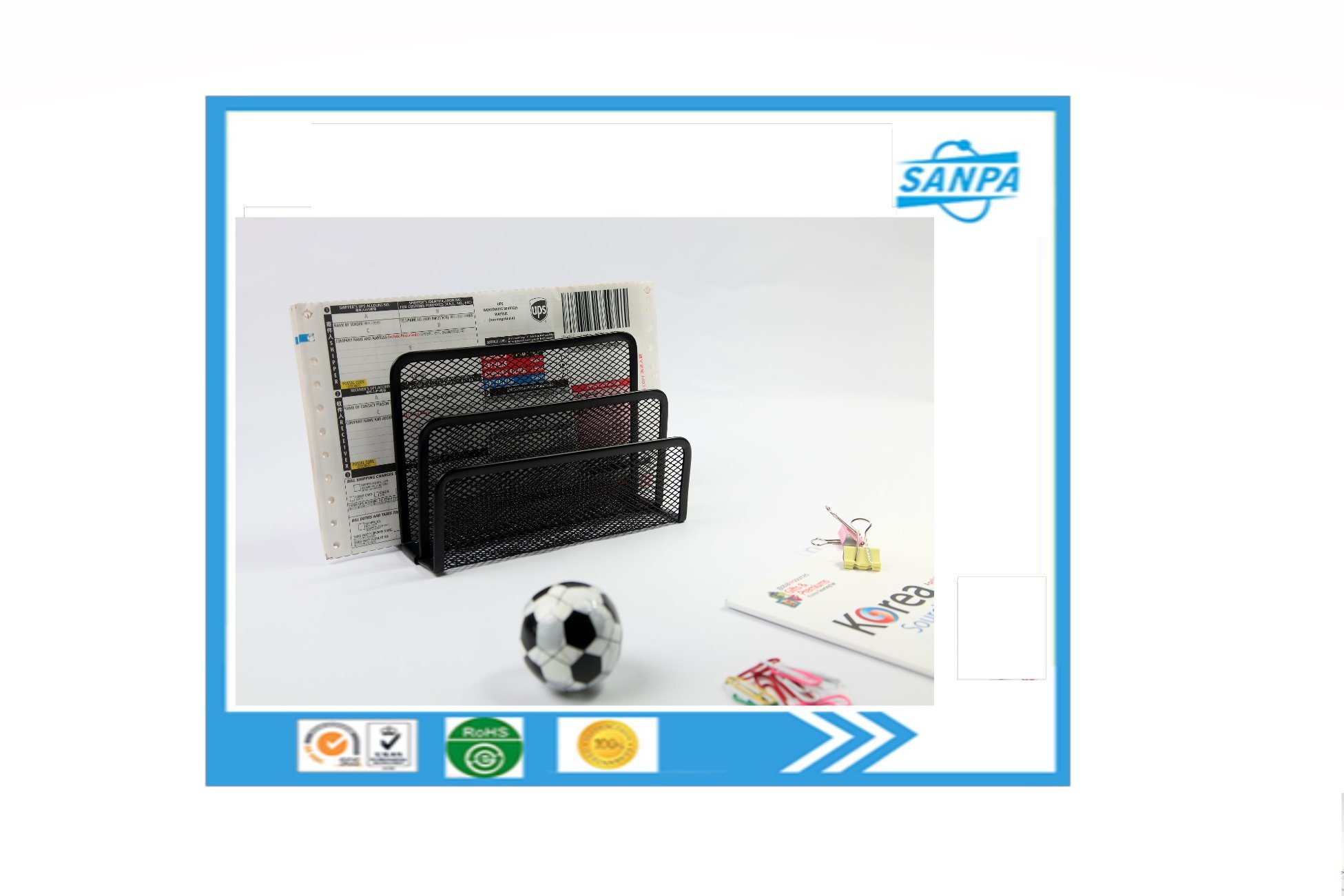 Letter Sorter Metal Mesh Stationery