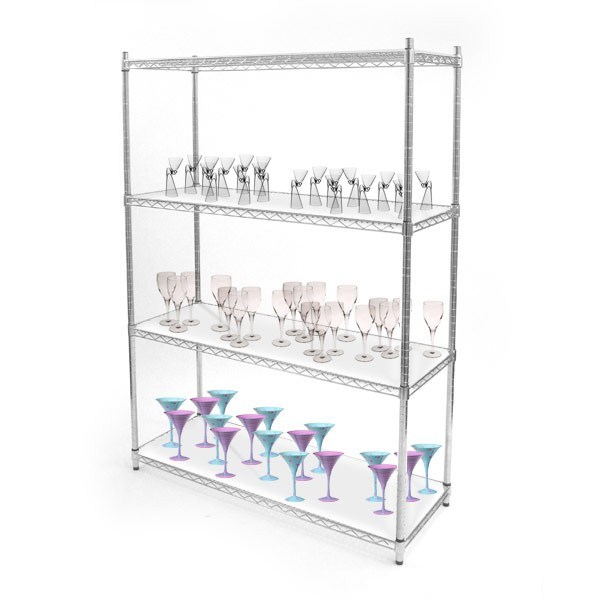 Multi Tiers Decorative Storage Wire Shelving