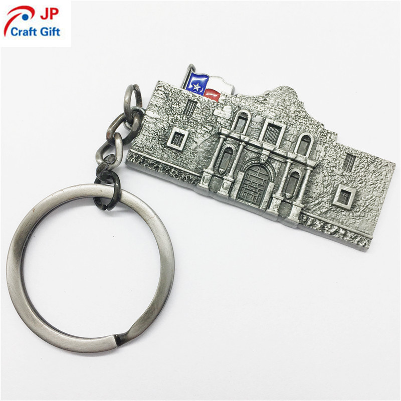 Customized Hot Sale House Shape Keychain for Souvenir