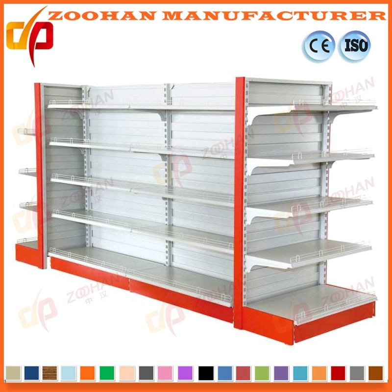 Double Sided Steel Gondola Supermarket Shelf Storage Shelving (Zhs78)