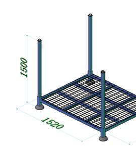 Logistic Metal Pallet Stacking Rack