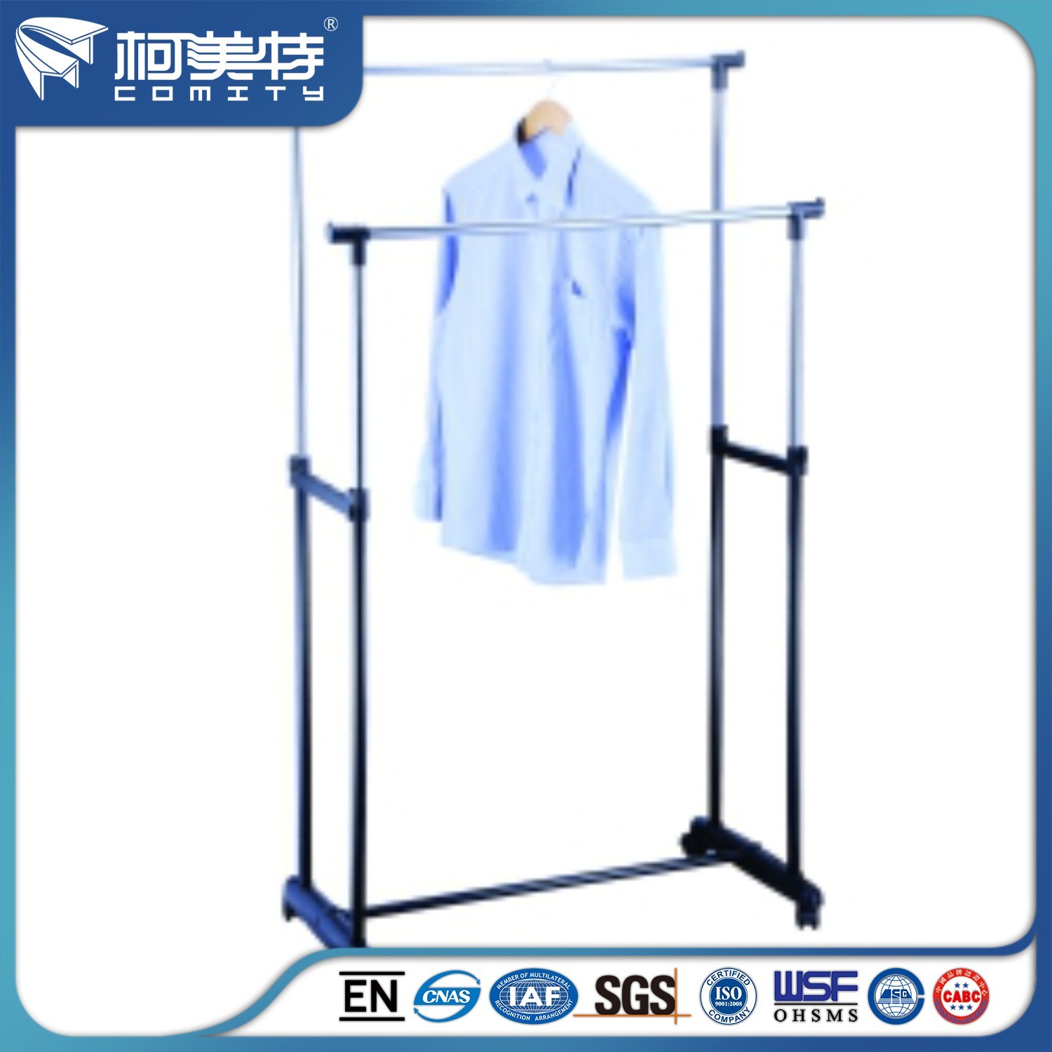 Aluminium Profiles Double Poles Clothes Hanger for Clothes Dryer