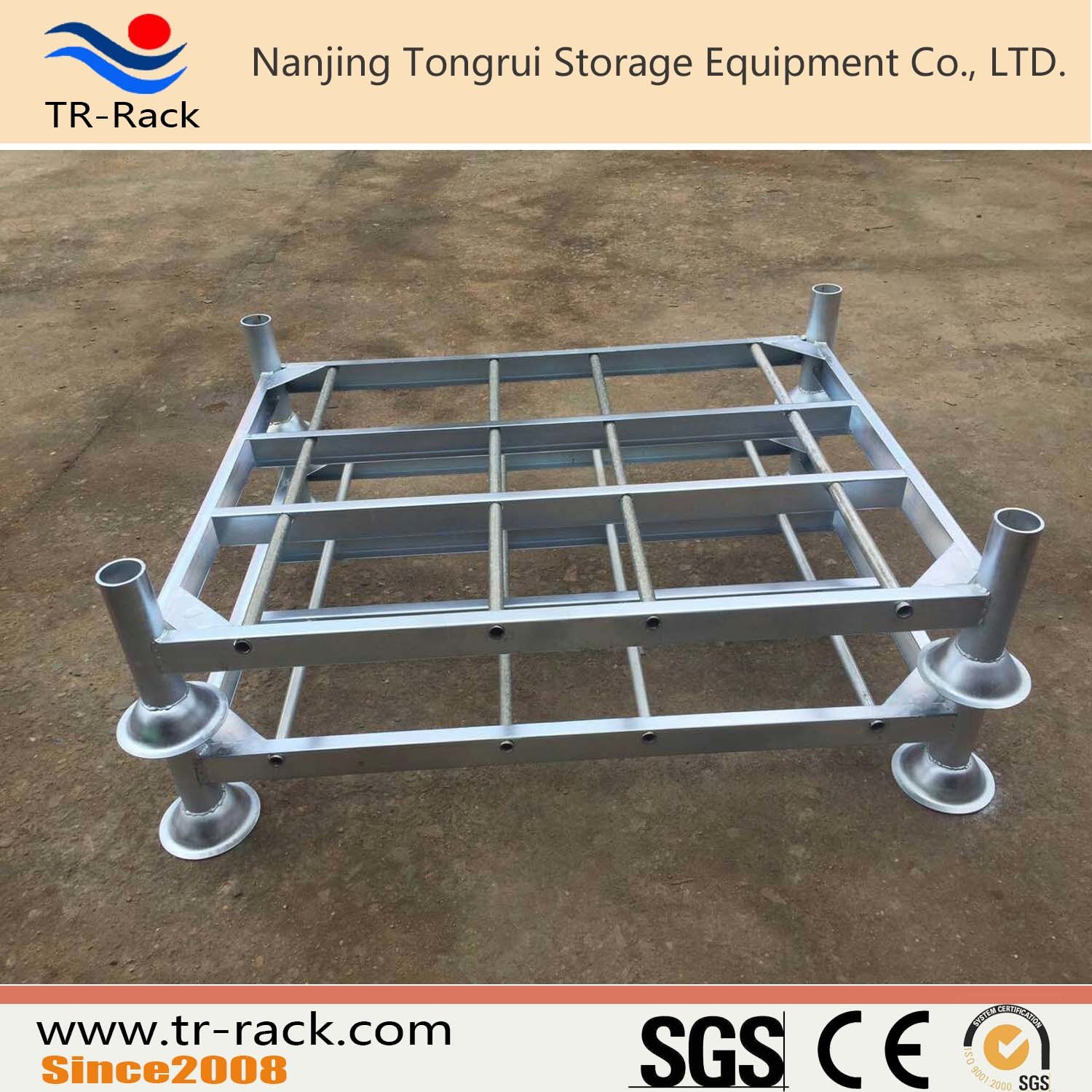 Powder Coating Stack Steel Rack for Warehouse Storage