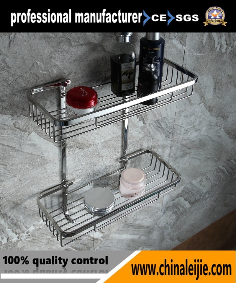 Luxury High Quality Stainless Steel Bathroom Set Storage Basket