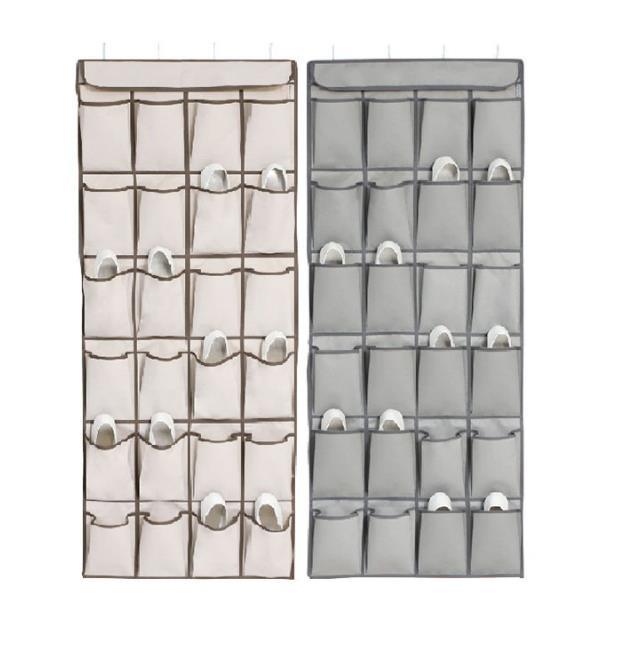 Over The Door Magazine Storage Pockets, Wall Door Closet Hanging Storage Bag Organizer, (24 Pockets)