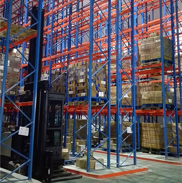 Man-up Fork Truck Vna High Rack for Warehouse Storage