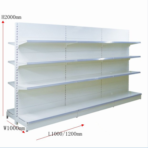 Double Sided Supermarket Display Racks