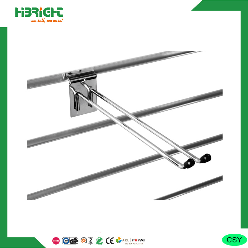 Metal Slatwall Hanger Display Hook with End