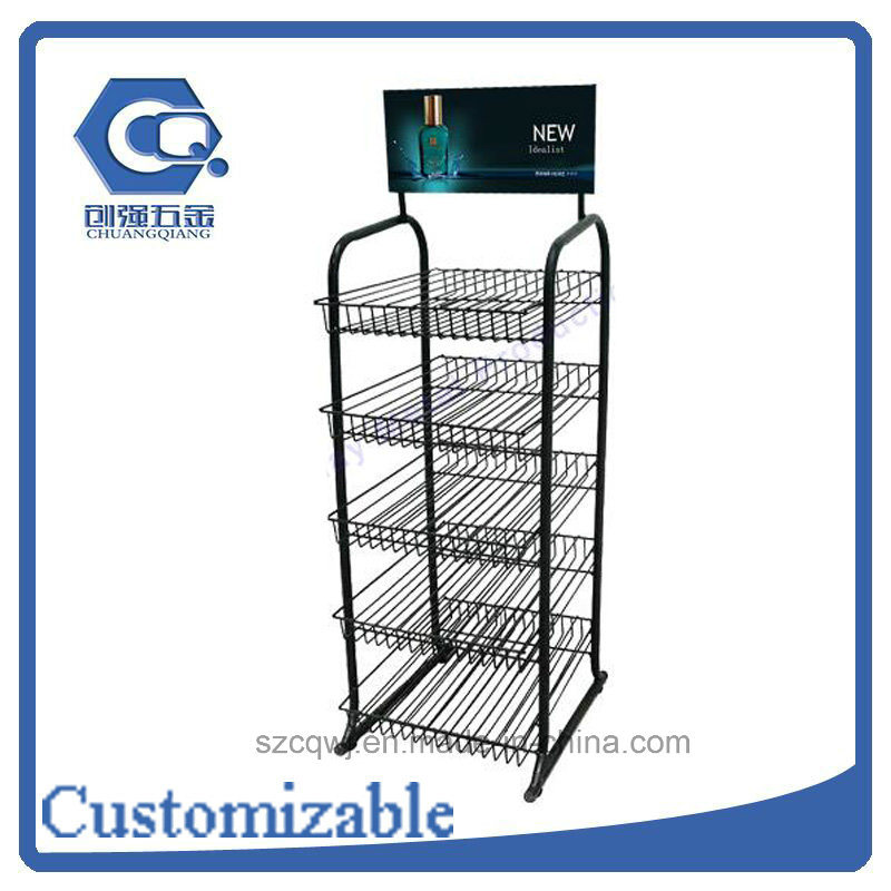 Custom Floor-Standing Detachable Metal Nail Polish Display Rack