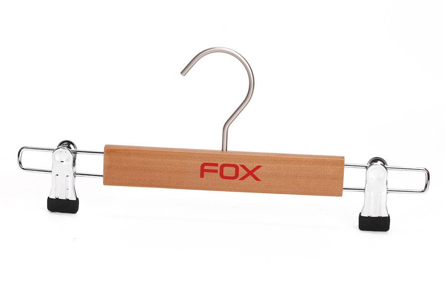 High-Grade Wooden Pants Hanger with Clips