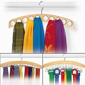 Wooden Belt Multi Hangers with Hook (WBH002)