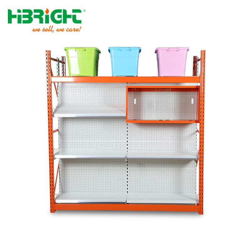 Supermarket Shelves and Storage Racks Combined Metal Hypermarket Shelves