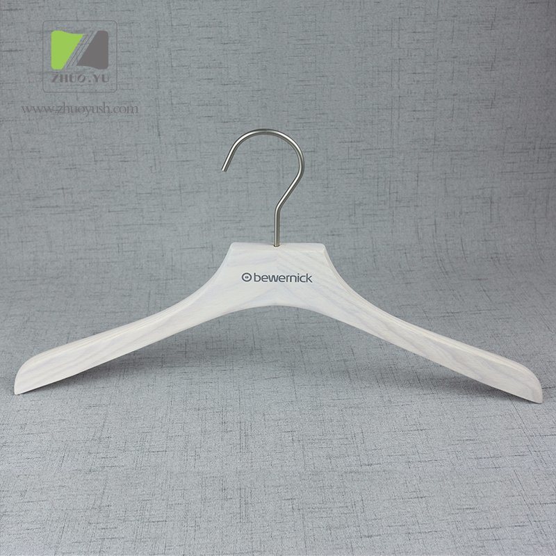 White Ash Wood Coat Hanger for Garment Shop