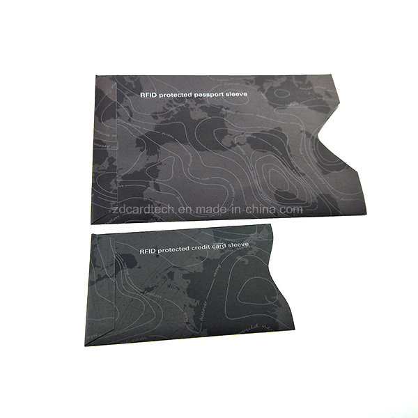 Aluminum Foil Paper RFID Blocking Anti-Theif Passport Holder/Sleeve