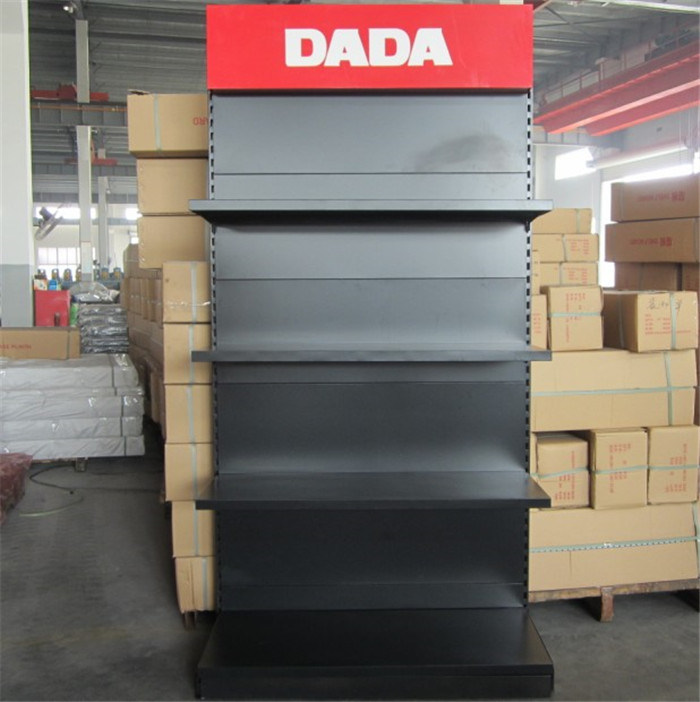 Double-Sided Gondola Supermarket Shelving for Sale