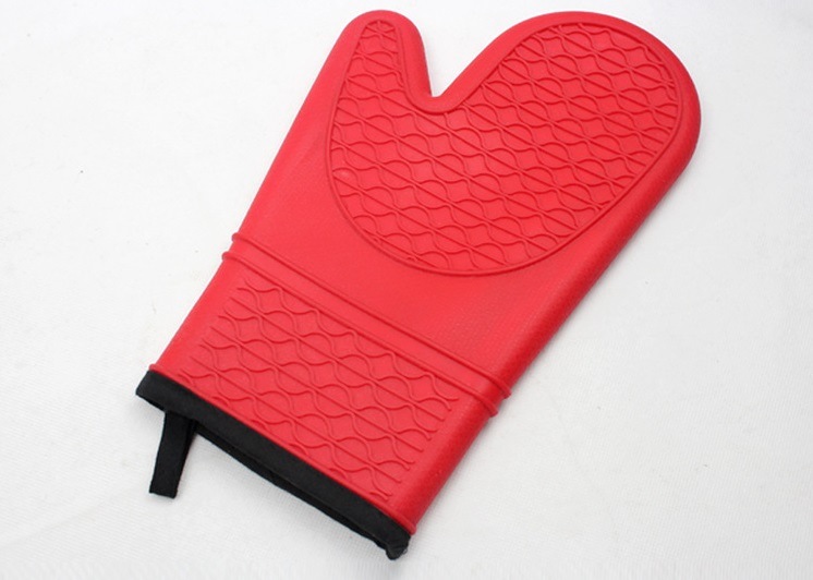 Silicone Hot Kitchen Pot Holder Glove Oven Mit (EB-93256-7)