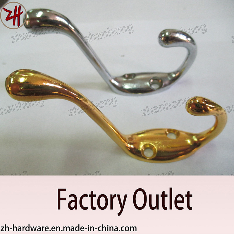 Zinc Alloy Beautiful Design Double Clothes Hanger Cat Hooks (ZH-2008)