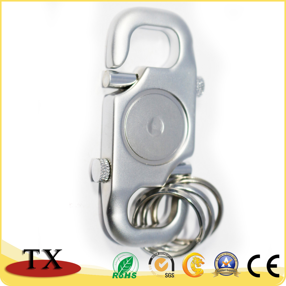 Convenient Belt Hook Key Holder Dog Hook with Rings