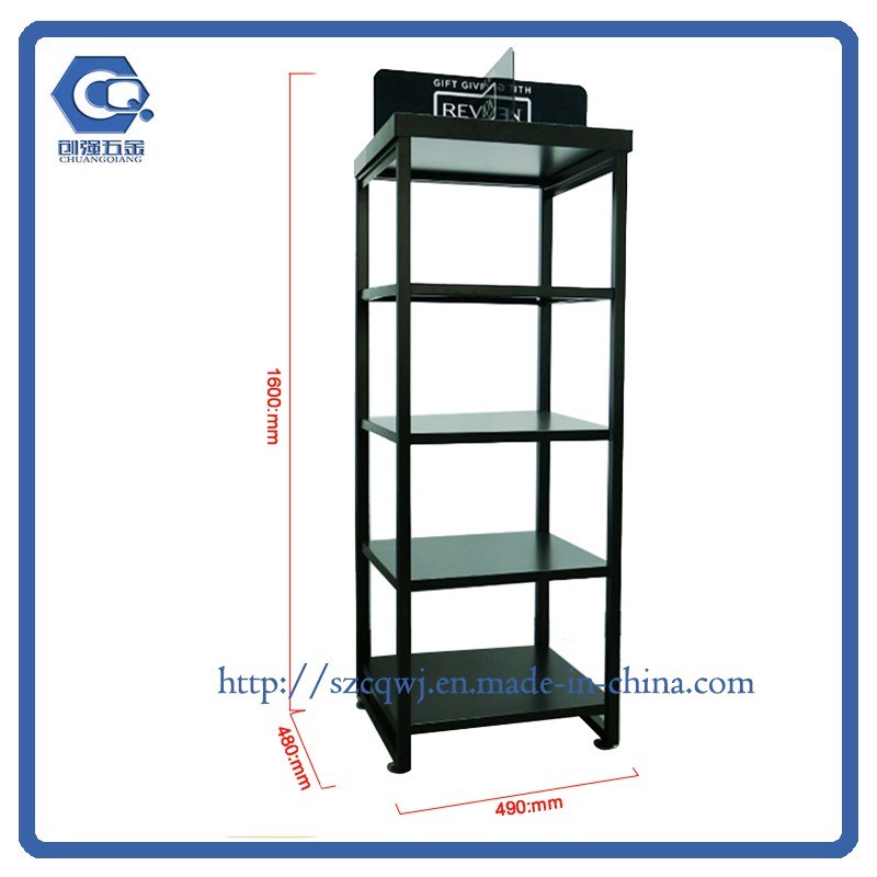 Customized Floor-Standing Cosmetic Metal Display Rack for Sales