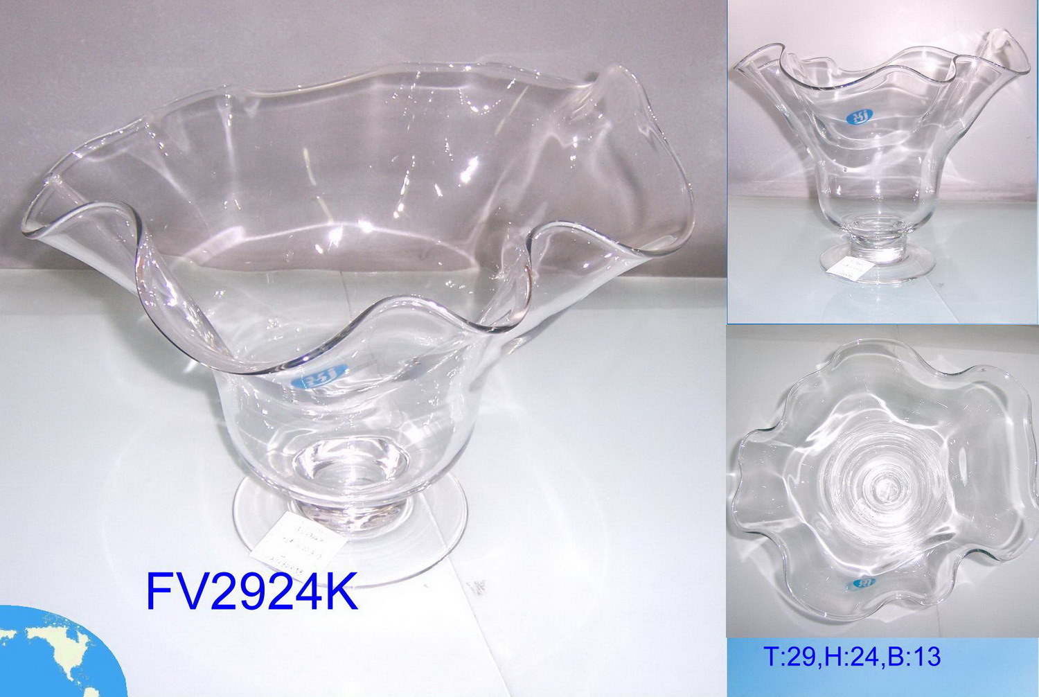 Clear Glass Candle Holders (ZT-37)