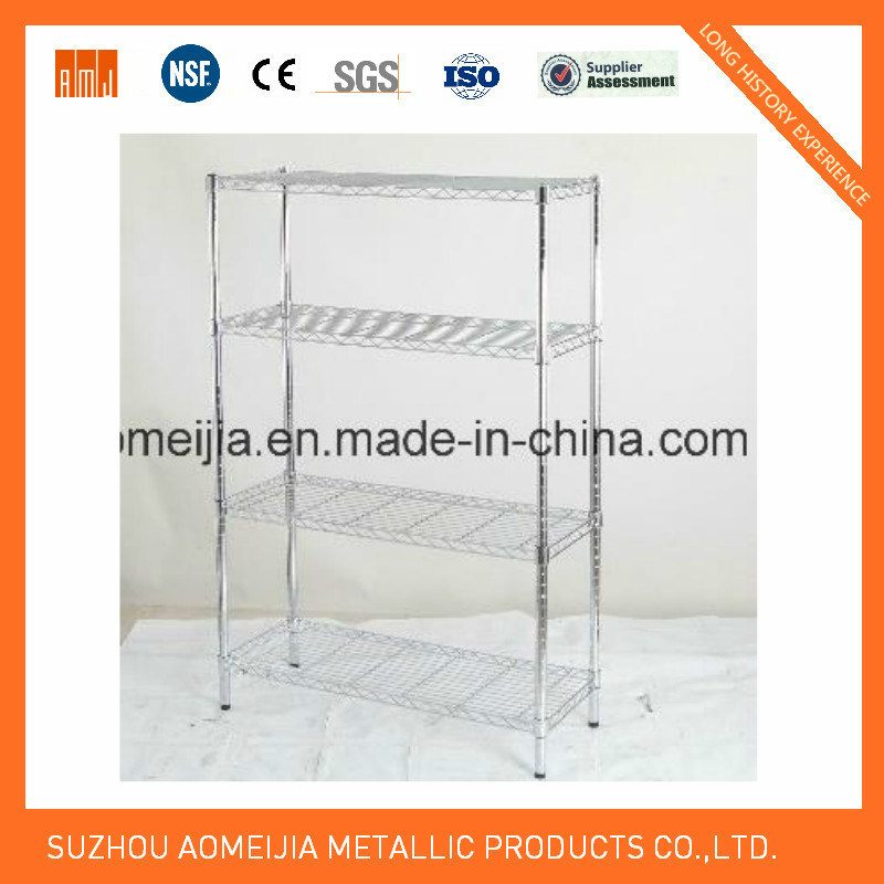 Chrome Metal Wire Shelf Rack 48''x18''x72''x4tiers