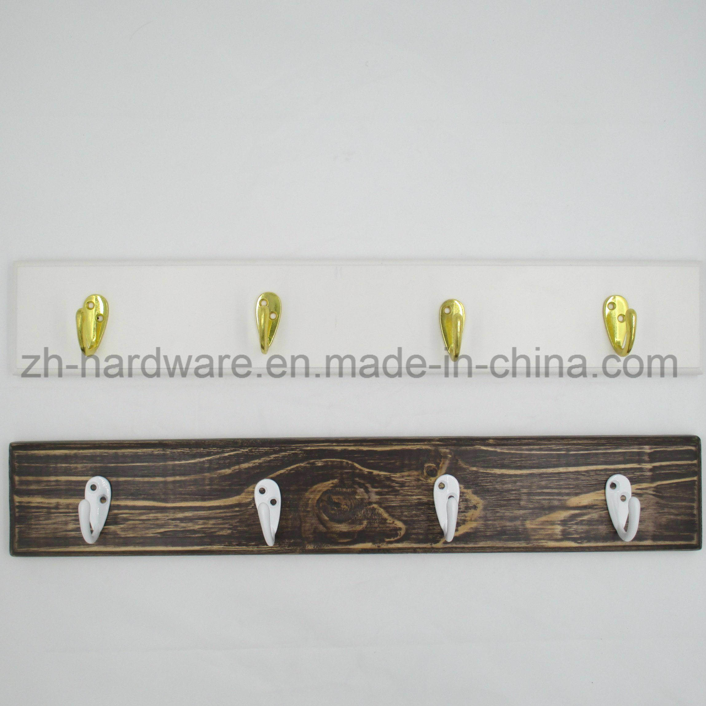 High-Grade Beautiful Clothes Hook Wooden & Metal Board Hook (ZH-7023)