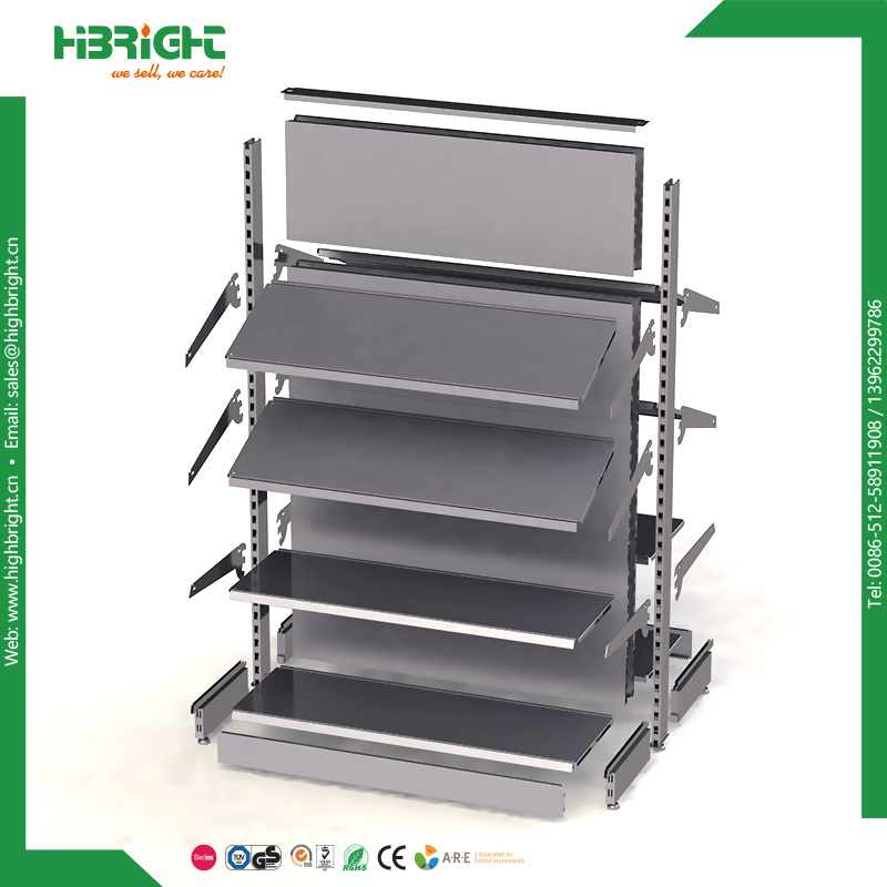 Supermarket Commercial Gondola Shelving for United States