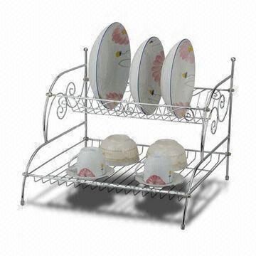 2 Tiers Metal Kitchen Dish Rack