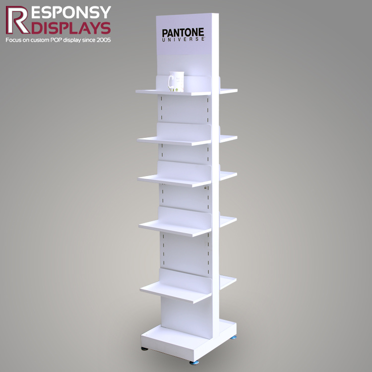 Retailor Metal Floor Display Rack for Cup