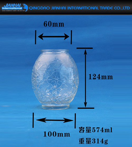 Big Glass Bottle for Candle Holder Glassware