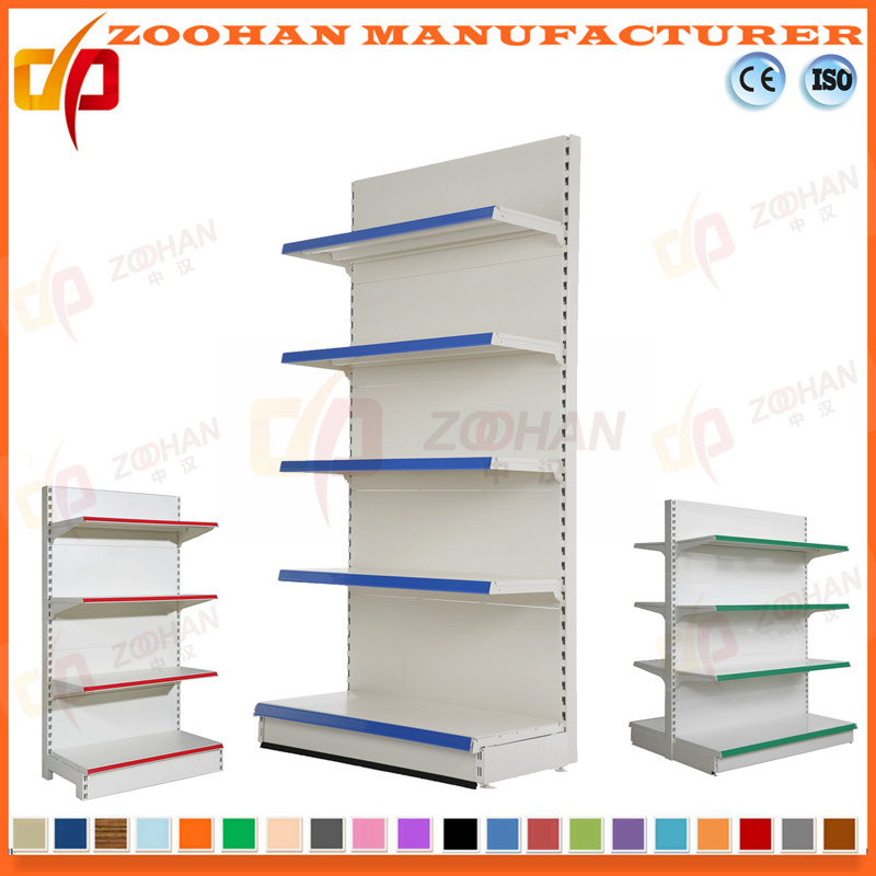 Manufactured Customized Steel Supermarket Shop Wall Shelving (Zhs593)