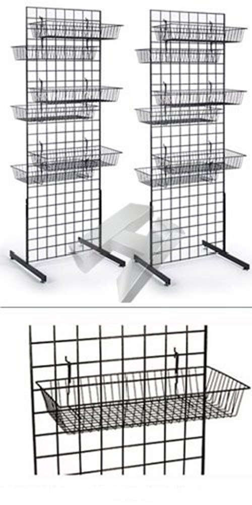 Wholesale Metal Grid Display Unit with Header